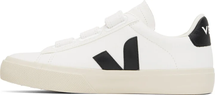 VEJA White & Black Recife ChromeFree Leather Sneakers - Image 3