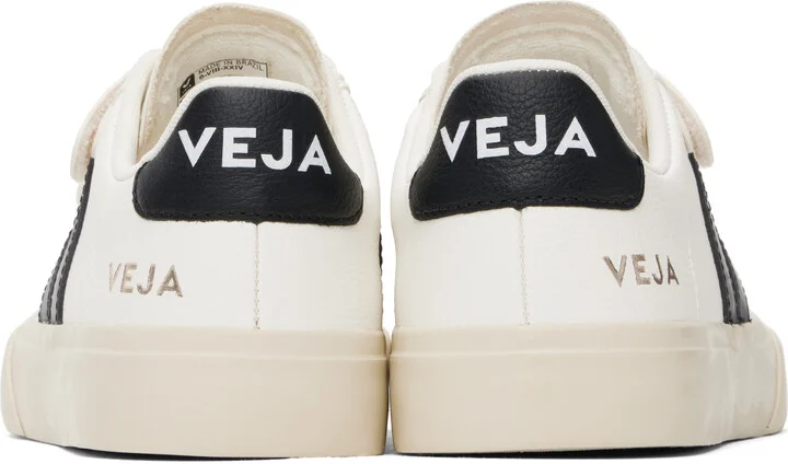VEJA White & Black Recife Leather Sneakers - Image 2
