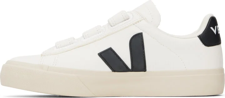 VEJA White & Black Recife Leather Sneakers - Image 3