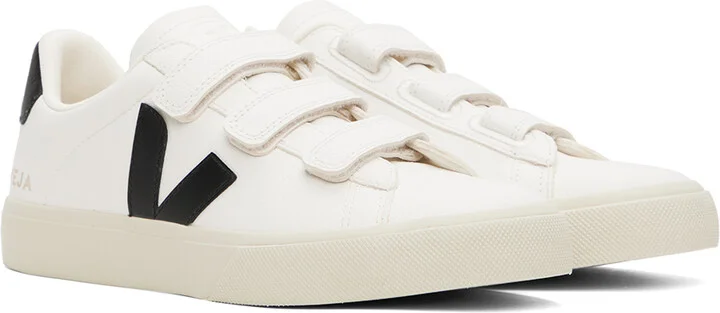 VEJA White & Black Recife Logo Chromefree Sneakers - Image 4