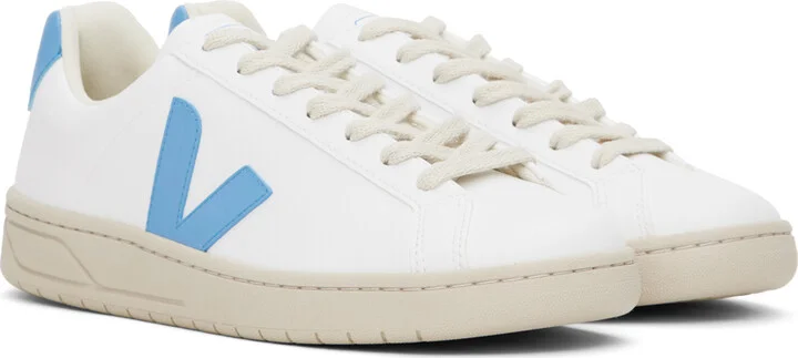 VEJA White & Blue Urca CWL Sneakers - Image 4