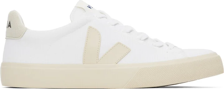 VEJA White Campo Canvas Sneakers