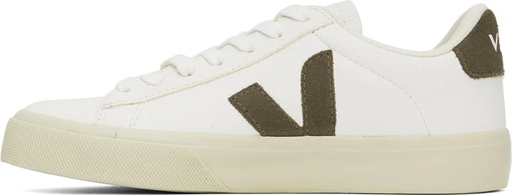 VEJA White Campo ChromeFree Leather Sneakers - Image 3
