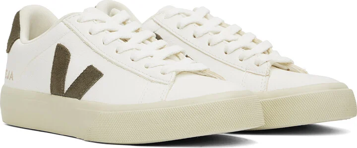 VEJA White Campo ChromeFree Leather Sneakers - Image 4