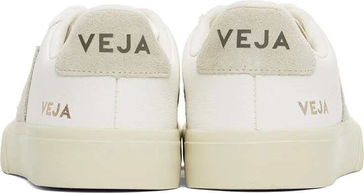 VEJA White Campo ChromeFree Leather Sneakers - Image 2