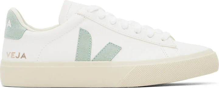 VEJA White Campo ChromeFree Leather Sneakers