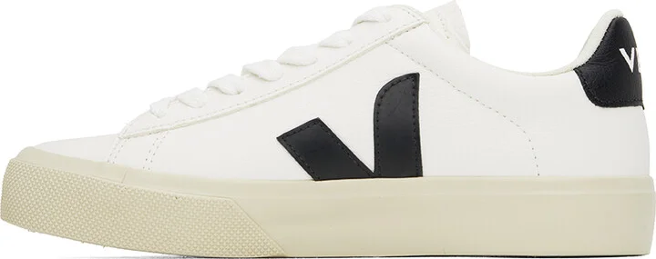 VEJA White Campo Leather Sneakers - Image 3