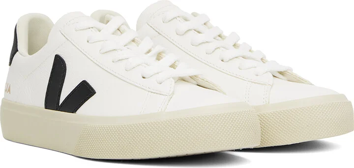 VEJA White Campo Leather Sneakers - Image 4