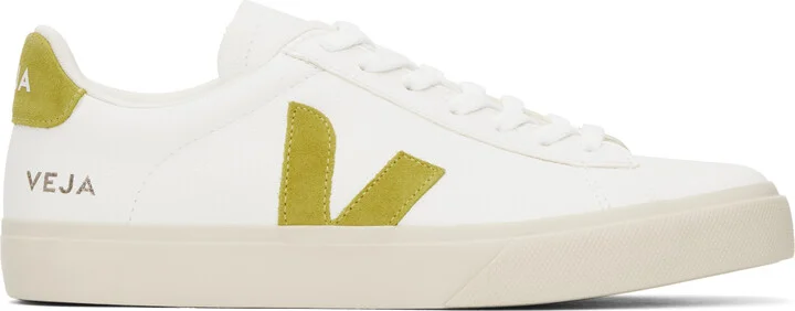VEJA White Campo Leather Sneakers