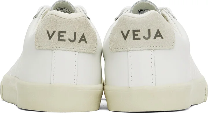 VEJA White Esplar Leather Sneakers - Image 2