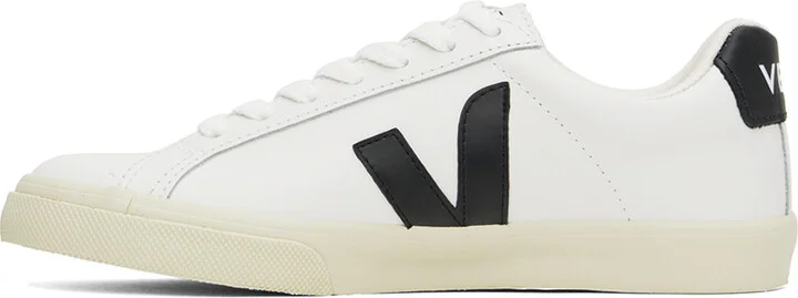 VEJA White Esplar Leather Sneakers - Image 3