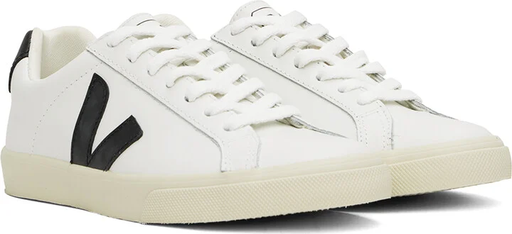 VEJA White Esplar Leather Sneakers - Image 4