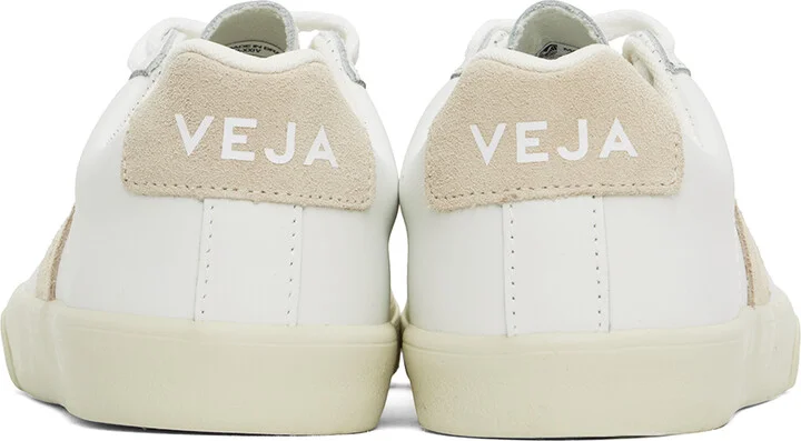 VEJA White Esplar Leather Sneakers - Image 2