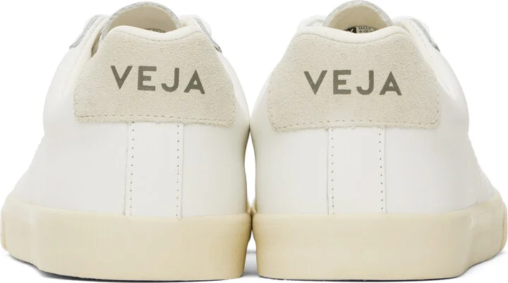 VEJA White Esplar Leather Sneakers - Image 2