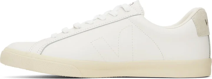 VEJA White Esplar Leather Sneakers - Image 3