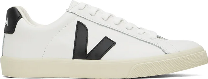VEJA White Esplar Leather Sneakers