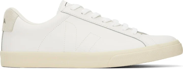 VEJA White Esplar Leather Sneakers