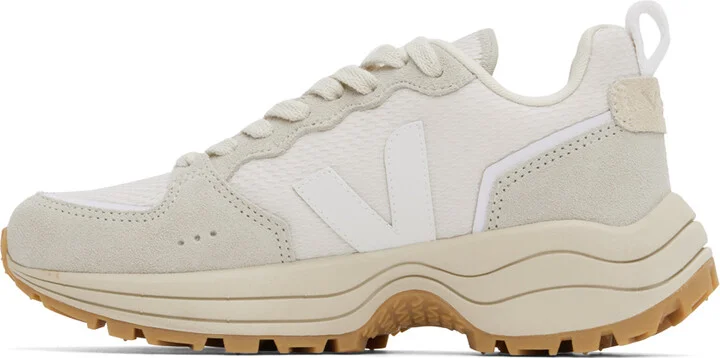 VEJA White & Gray Venturi Sneakers - Image 3