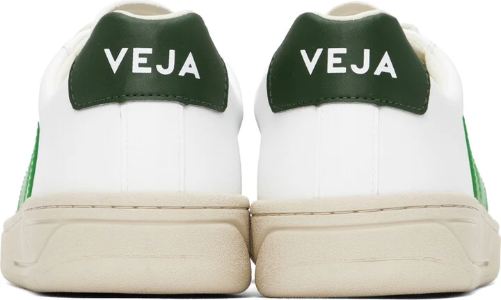 VEJA White & Green Urca CWL Sneakers - Image 2