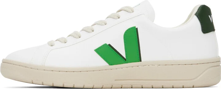 VEJA White & Green Urca CWL Sneakers - Image 3
