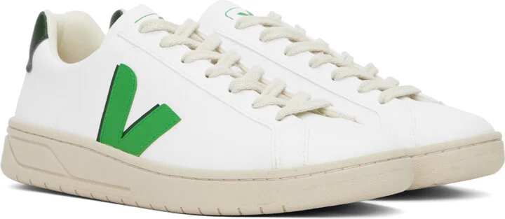 VEJA White & Green Urca CWL Sneakers - Image 4