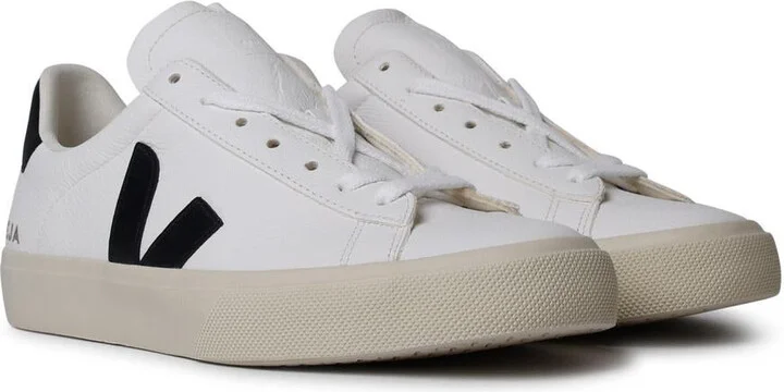 Veja White Leather Sneakers - Image 2