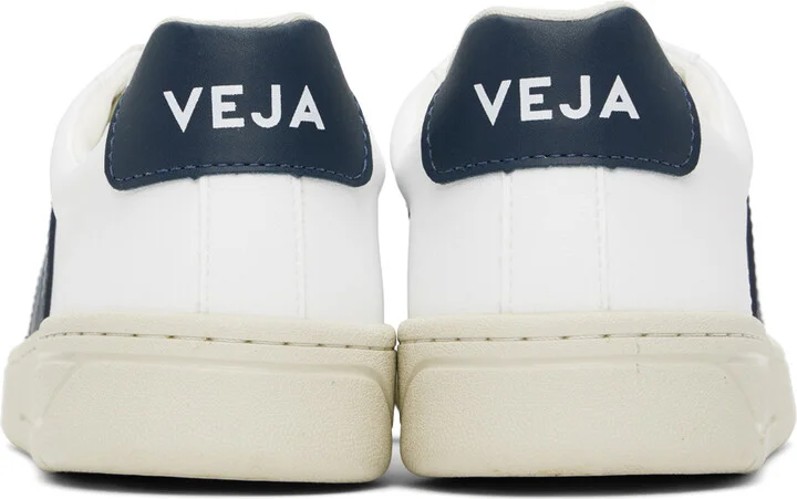VEJA White & Navy Urca CWL Sneakers - Image 2