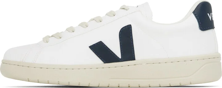 VEJA White & Navy Urca CWL Sneakers - Image 3