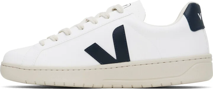 VEJA White & Navy Urca CWL Sneakers - Image 3