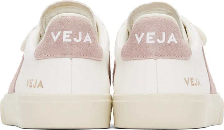 VEJA White & Pink Recife ChromeFree Leather Sneakers - Image 2