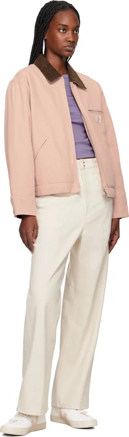 VEJA White & Pink Recife Leather Sneakers - Image 5