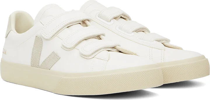 VEJA White Recife ChromeFree Leather Sneakers - Image 4