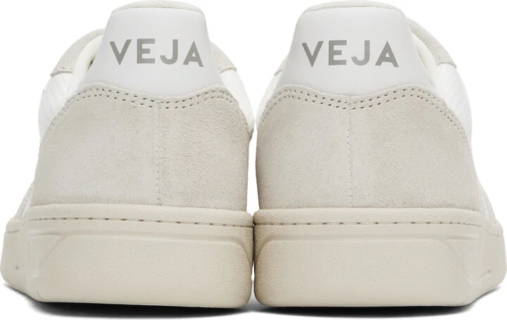 VEJA White V-10 B-Mesh Low Top Sneakers - Image 2