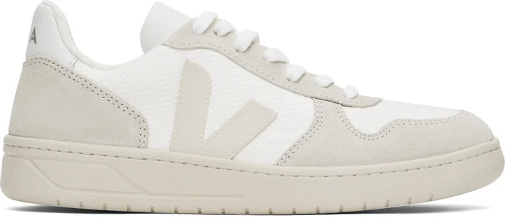 VEJA White V-10 B-Mesh Low Top Sneakers
