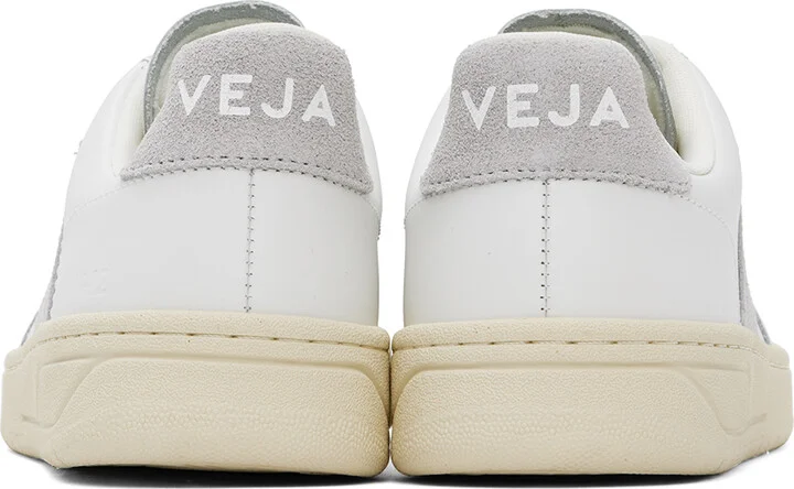 VEJA White V-12 Leather Sneakers - Image 2