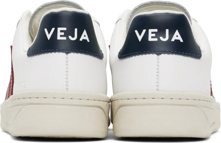 VEJA White V-12 Leather Sneakers - Image 2