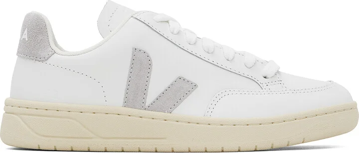 VEJA White V-12 Leather Sneakers
