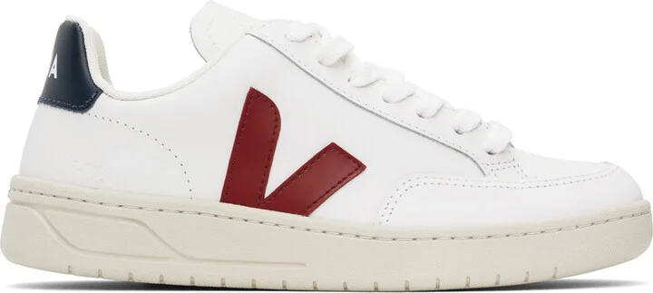 VEJA White V-12 Leather Sneakers