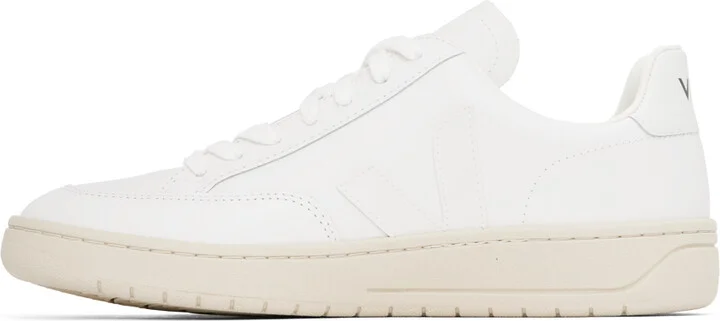 VEJA White V-12 Sneakers - Image 3