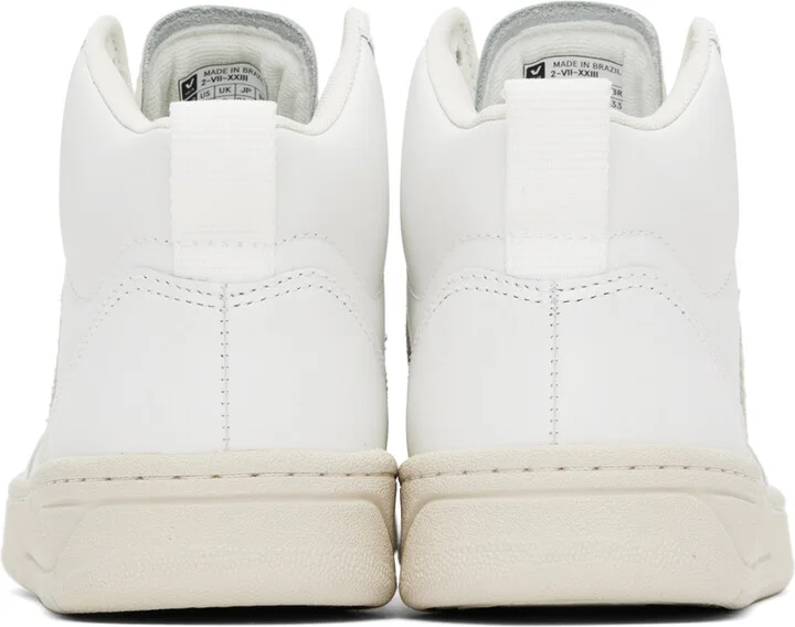VEJA White V-15 Leather Sneakers - Image 2