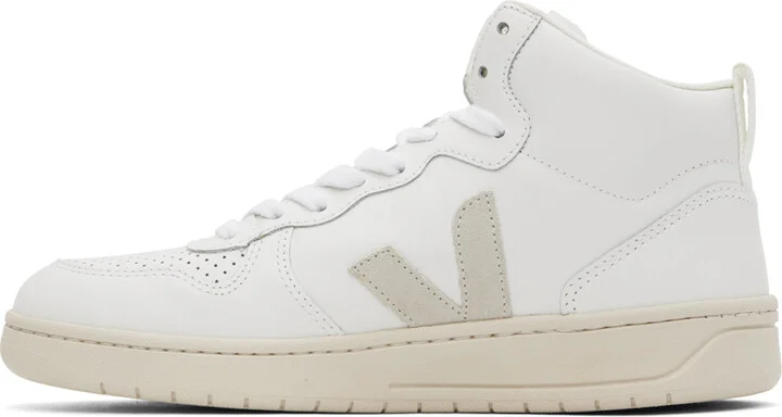 VEJA White V-15 Sneakers - Image 3