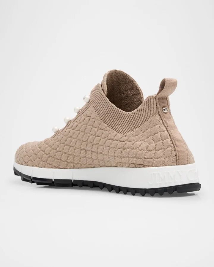 Veles Embellished Knit Trainers - Image 2