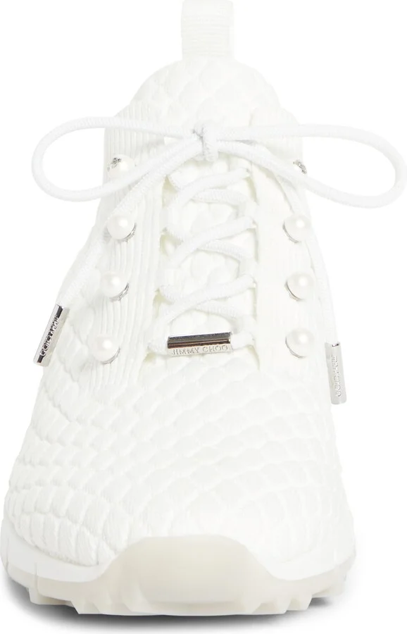 Veles Faux Pearl Knit Sneaker - Image 4