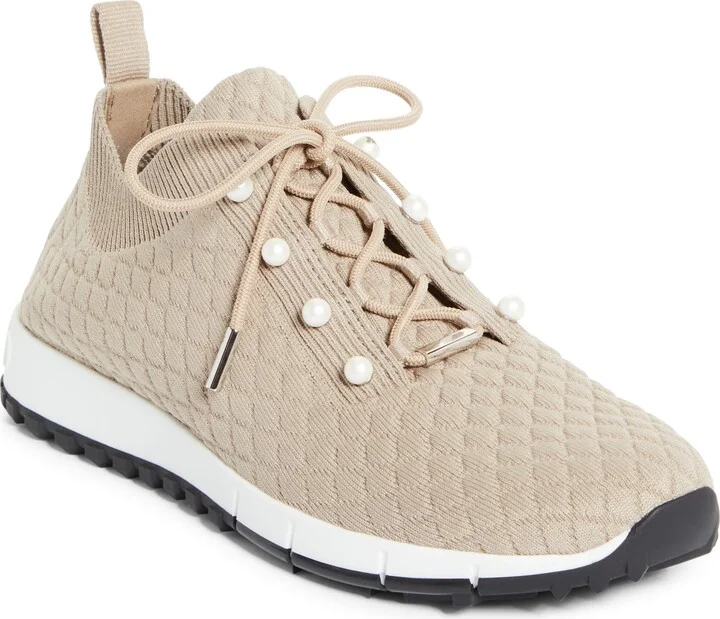 Veles Faux Pearl Knit Sneaker