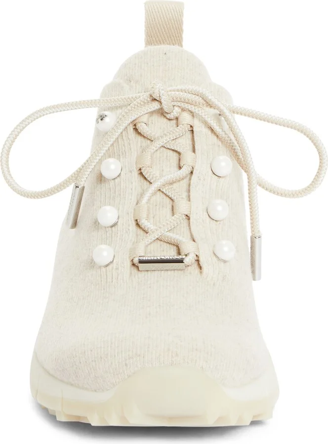 Veles Imitation Pearl Knit Sneaker - Image 4