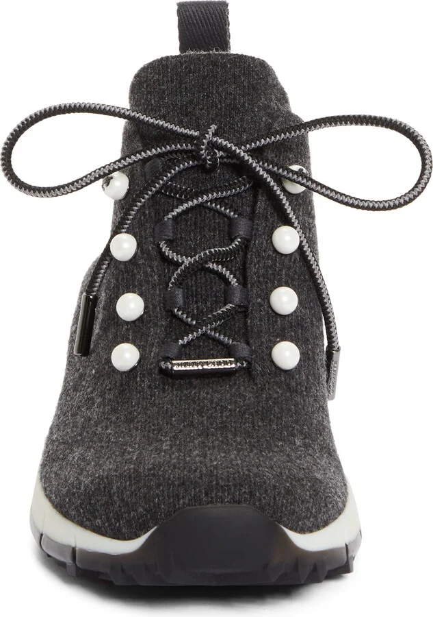 Veles Imitation Pearl Knit Sneaker - Image 4