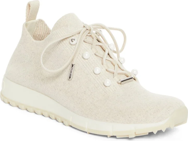 Veles Imitation Pearl Knit Sneaker