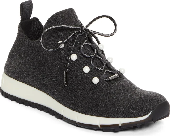 Veles Imitation Pearl Knit Sneaker