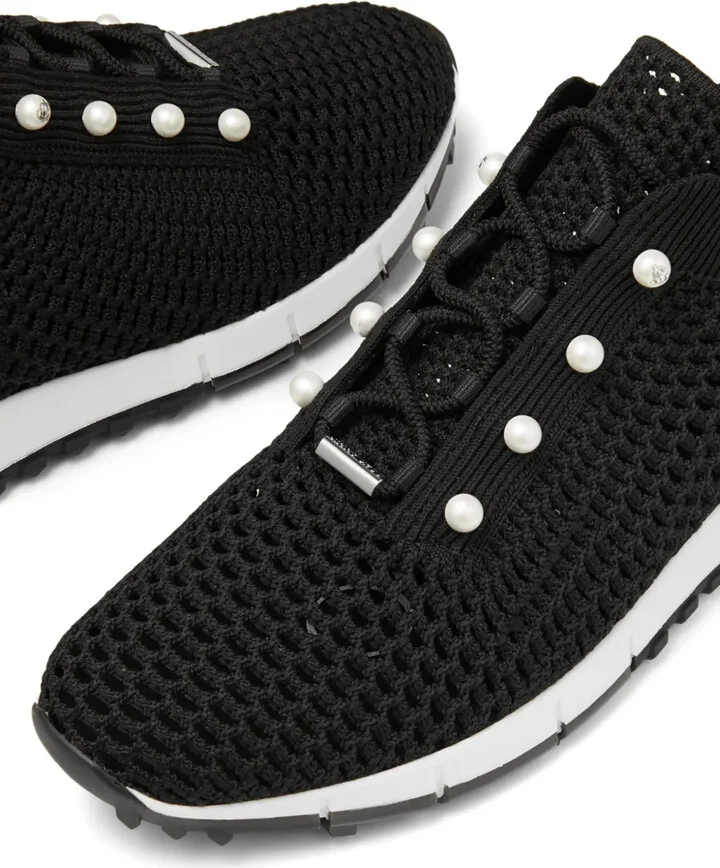 Veles pearl-embellished sneakers - Image 3