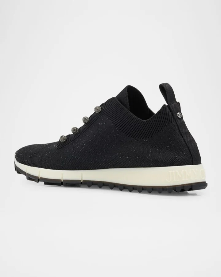 Veles Sequin Knit Trainer Sneakers - Image 10